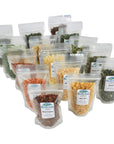 Harmony House Dehydrated Vegetable Sampler  15 Count Variety Pack Resealable Zip Pouches For Cooking Camping Emergency Supply and More