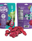 Baked Organic Beet Chips by GOOD CHIPS! 100% Natural, Oil Free, Only Two Ingredients: Organic Beets and Sea Salt. 1 oz Bags, Pack of 6