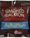 Sea Fare Pacific Wild Caught Smoked Sockeye Salmon Sport Pouch 3 Ounce Pack of 12