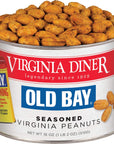 Virginia Diner  Gourmet Old Bay Seasoned Virginia Peanuts 18 Ounce Tin