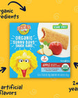 Earth's Best Organic Kids Snacks, Sesame Street Toddler Snacks, Organic Sunny Days Snack Bars for Toddlers 2 Years and Older, Apple with Other Natural Flavors, 7 Bars per Box (Pack of 6)