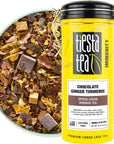 Tiesta Tea  Chocolate Ginger Turmeric Spiced Cocoa Rooibos Tea Premium Loose Leaf Tea Blend NonCaffeinated Tea 50 Cups  5 Ounce Refillable Tin