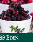 Eden Organic Dried Cranberries Sweetened with Apple Juice 4 oz