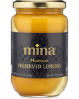 Mina Preserved Lemons  125 Ounce Authentic Moroccan Gourmet Beldi Lemons Moroccan Preserved Lemons in Jar Ideal for Tagine Couscous Preserved Lemon NonGMO Vegan Keto Kosher Gluten Free