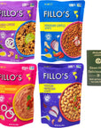 Fillos Ready to Eat Pouches 4 Flavor Variety  1 Each Cuban Congri Peruvian Lentils Refried Mild Cranberry Beans Mexican Mayocoba 10 Ounces  Plus Recipe Booklet Bundle