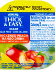 Hormel Healthlabs Thick and Easy Thickened Honey Consistency Clear Peach Mango Drink 4 Ounce  24 per case