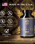 Awaken Gold Premium Nootropic Supplement | Advanced Brain Nutrition | Improve Memory & Learning | Enhance Focus & Clarity | Intensify Drive | 11 Premium Ingredients | 45 Servings