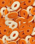 Peach Rings Sour and Sweet Gummy Candy  Bulk 2Pound Bag