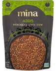 Mina Moroccan Lentils Ready to Eat Lentils High In Plant Based Protein Vegan NonGMO Gluten Free Kosher Microwavable Packaged Meal  Side Dish 10 oz