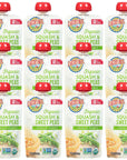 Earth's Best Organic Baby Food Pouches, Stage 2 Vegetable Puree for Babies 6 Months and Older, Organic Squash and Sweet Peas Puree, 3.5 oz Resealable Pouch (Pack of 12)