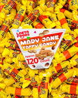 Mary Jane Candy Peanut Butter Flavored Taffies 1 Pound Bag  Approx 120 Count