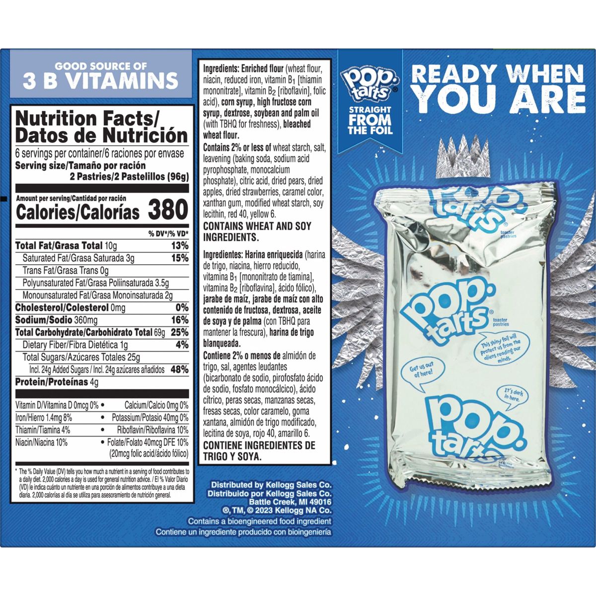 PopTarts Toaster Pastries Breakfast Foods Kids Snacks Cookies and Creme 203oz Box 12 PopTarts