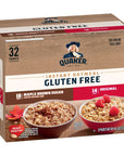 Quaker Instant Oatmeal 2 Flavor Gluten Free Variety Pack 32 Count