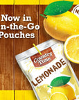 Country Time Lemonade Ready to Drink Flavored Drink Pouches 40 ct Pack 4 Boxes of 10 Drink Pouches