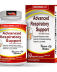 Respiratory Advanced Lung Support Supplement - Natural Lung Cleanse & Detox - Lung Supplements Bronchial Wellness - Natural Lung Breathing Relief - Asthma Supplement Support