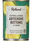 Roland Foods Extra Large Artichoke Bottoms 57 Count 1375 Ounce Can Pack of 6