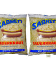 Sabrett Pushcart Style Sauerkraut Topping  16 oz Pack of 2