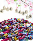 Easter Candy Mix Bulk 5 Lb Variety of Individually Wrapped Milk Chocolate Pastel Colored Candy Cadbury Mini Eggs KitKat Bars Peanut Butter Cups HersheysKisses For Egg Hunts Basket Fillers