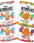 BeyondChipz Low Carb Tortilla Chips, Nacho Supreme Party Pack, Keto Friendly, Gluten Free, 5.3oz Bag, Pack of 4