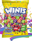 Chewy Candy Winis Original Variety Bag  Taffy Candy 50 individually wrapped pieces Size 4 Oz Bag Assorted Easter Candy Mix