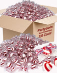 Bobs Sweet Stripes Soft Peppermint Candy Balls 5 LB of Holiday Classic Christmas Candy Bulk Stocking Stuffer Individually Wrapped Red and White Striped Peppermint Puffs