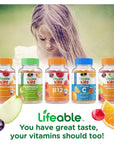 Lifeable Biotin Gummies for Kids - 5,000mcg - Great Tasting Natural Flavor Supplement Vitamins - Vegetarian GMO-free Chewable - for Beautiful & Glamorous Hair and Nails Growth - for Child - 90 Gummies