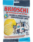 Brioschi Lemon Flavored Effervescent Fizzy Digestive Italian Candies (5.29 oz)