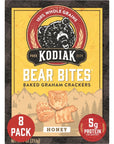 Kodiak Graham Cracker Snacks Honey High Protein 100 Whole Grains Pack of 8 Boxes