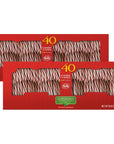 Brach's Bobs Red and White Candy Canes Peppermint, 40 Count (Pack of 2)