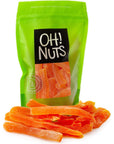 Oh Nuts Dried Papaya Spears  2lb Bulk Bag Dehydrated Pawpaw Tree Papaya Slices for Snacking  Baking  Light Sugar Coating Low Sodium Dairy Free Low Cholesterol Low Fat  High Fiber Fruits