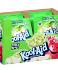 KoolAid Unsweetened Caffeine Free Green Apple Zero Calories Powdered Drink Mix Pitcher Packets  48 count  Pack of 4