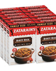 Zatarains Family Size Dirty Rice 12 oz Pack of 12