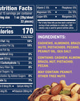 PLANTERS Deluxe Salted Mixed Nuts, Party Snacks, Plant-Based Protein 15.25oz (1 Canister)