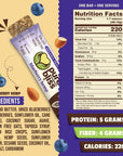 Organic Real Food Bar (Blueberry Hemp) Non-GMO, Gluten Free, Vegan, Nutrition Bars, Energy Bars, Super Food Simple Ingredients, Best Tasting, Healthy Snack, Breakfast Bars, Dairy Free, Soy Free, Pure Bliss Organics (1.7 oz bar, 12-Pack Case)