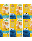 Earth's Best Organic Kids Snacks, Sesame Street Toddler Snacks, Organic Letter of the Day Cookies for Toddlers 2 Years and Older, Vanilla, 5.3 oz Box (Pack of 6)