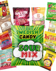 Swedish Candy Mix From Sweden  Variety Pack With Sour Candy  10 Bags of Original Godis  1 LB Candies