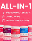 RSP NUTRITION AminoLean Pre Workout Powder, Amino Energy & Weight Management with Vegan BCAA Amino Acids, Natural Caffeine, Preworkout Boost for Men & Women, 30 Serv, Pink Lemonade…