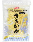 Shirakiku Prepared Shredded Squid Dried Squid Plain Flavor 8 Ounce