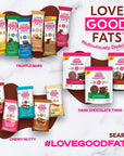 Love Good Fats Chewy Nutty White Chocolatey Strawberry Keto Bars  Low Carb Protein Snacks  12 pack 159oz  45g each bar