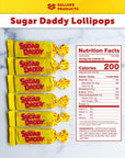 Sugar Daddy Lollipops Caramel Suckers Bulk Pack of 6  Sugar Daddy Candy Bulk Pack  Sugar Daddy Suckers  Bundle with Ballard Products Moist Towelette