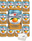 San Pellegrino Aranciata Orange 115 oz Pack of 12 with Bay Area Marketplace Napkins