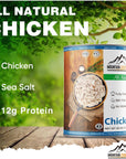 MOUNTAIN ESSENTIALS All Natural Fully Cooked Chicken 28 Oz Recipe Ready Canned Meat No Water Added  No Carbs  No Preservatives Daily Food Perfect for Camping or Home Meals Emergency Food Pack of 1