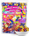 Bubbaloo Mexican Bubble Gum Variety Pack 150 Pcs Authentic Bubblegum Fruit Flavors Banana Strawberry and Blueberry by Don Turinos