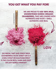 Wild Organic Freeze Dried Cranberry Powder 6 Oz 35Day Supply from Nordic Forests No Added Sugar