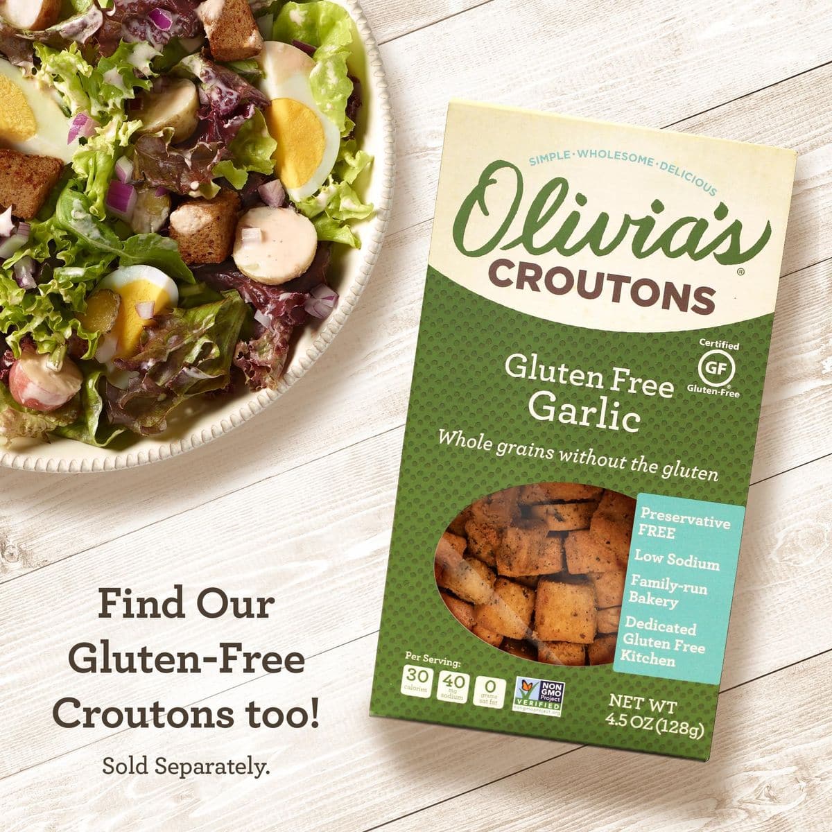 Olivias Croutons Gluten Free Stuffing Mix  Rosemary  Sage Herb Seasoned Dressing  Vegetarian Preservative Free 9 Ounce Pack of 2