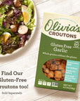 Olivias Croutons Gluten Free Stuffing Mix  Rosemary  Sage Herb Seasoned Dressing  Vegetarian Preservative Free 9 Ounce Pack of 2