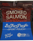 Sea Fare Pacific Wild Caught Smoked Sockeye Salmon Sport Pouch 3 Ounce Pack of 12