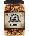 Farmer Jons Caramel Popcorn 16oz Jar of Gourmet Popped Popcorn with Caramel