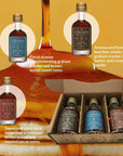 Crown Maple Syrup Sampler  Classic Trio Maple Syrup Collection And Infused Pure Maple Syrup Trio Bundle Bourbon Maple Syrup Gift Set Mini Maple Syrup Pure Syrup Sampler