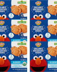 Earth's Best Organic Kids Snacks, Sesame Street Toddler Snacks, Organic Breakfast Biscuits for Kids 2 Years and Older, Blueberry, 2 Biscuits - 5 Count (Pack of 6)